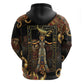 Serket Ancient Egyptian Hoodie with Canopic Jars and Scorpion Motif in Protection
