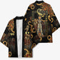 Serket Ancient Egyptian Kimono with Canopic Jars and Scorpion Motif in Protection