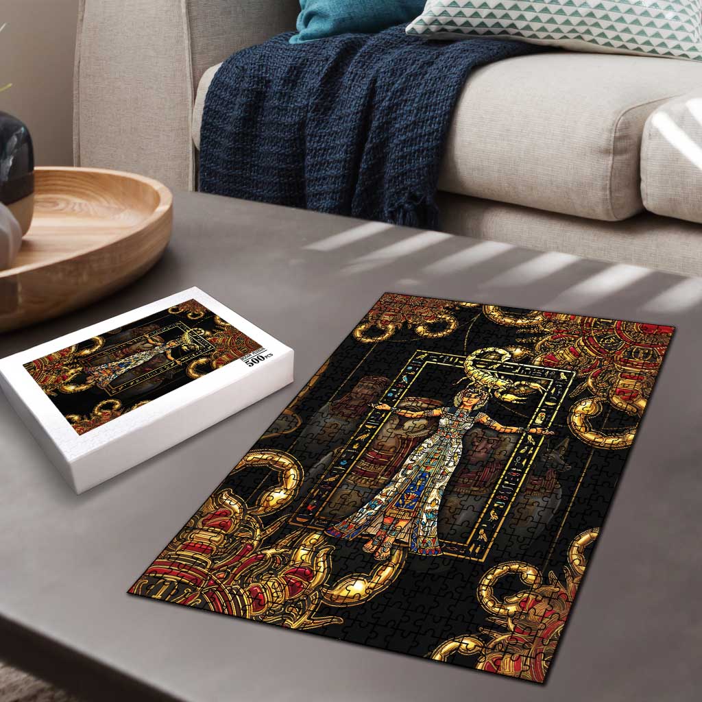 Serket Ancient Egyptian Puzzle with Canopic Jars and Scorpion Motif in Protection