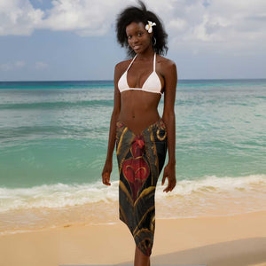 Serket Ancient Egyptian Sarong with Canopic Jars and Scorpion Motif in Protection