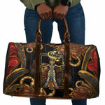 Serket Ancient Egyptian Travel Bag with Canopic Jars and Scorpion Motif in Protection