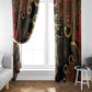 Serket Ancient Egyptian Window Curtain with Canopic Jars and Scorpion Motif in Protection