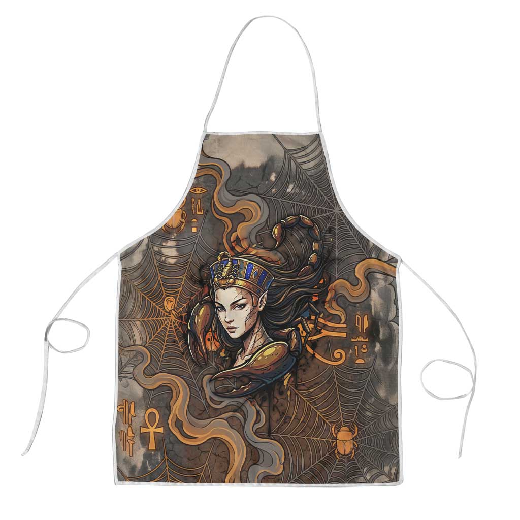Serket Egyptian Apron Jeweled Scorpion and Cobweb Motif in Mystical Egyptian