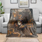Serket Egyptian Blanket Jeweled Scorpion and Cobweb Motif in Mystical Egyptian