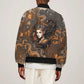 Serket Egyptian Bomber Jacket Jeweled Scorpion and Cobweb Motif in Mystical Egyptian