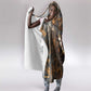Serket Egyptian Hooded Blanket Jeweled Scorpion and Cobweb Motif in Mystical Egyptian