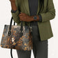 Serket Egyptian Leather Bag Jeweled Scorpion and Cobweb Motif in Mystical Egyptian