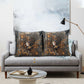 Serket Egyptian Pillow Cover Jeweled Scorpion and Cobweb Motif in Mystical Egyptian