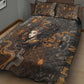 Serket Egyptian Quilt Bed Set Jeweled Scorpion and Cobweb Motif in Mystical Egyptian