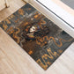 Serket Egyptian Rubber Doormat Jeweled Scorpion and Cobweb Motif in Mystical Egyptian