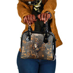 Serket Egyptian Shoulder Handbag Jeweled Scorpion and Cobweb Motif in Mystical Egyptian