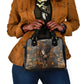 Serket Egyptian Shoulder Handbag Jeweled Scorpion and Cobweb Motif in Mystical Egyptian