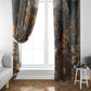 Serket Egyptian Window Curtain Jeweled Scorpion and Cobweb Motif in Mystical Egyptian