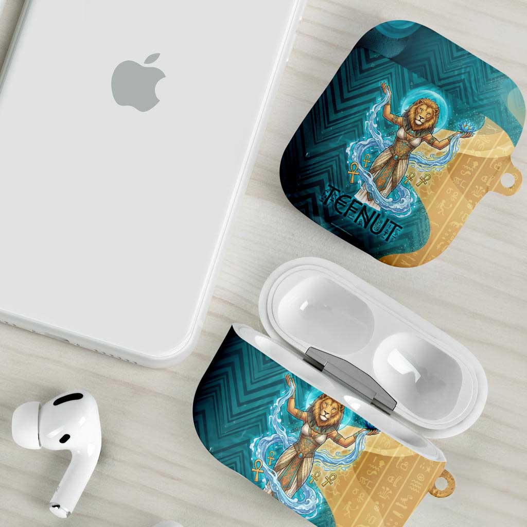 Tefnut Ancient Egyptian AirPods Case with Water Drop and Lion Symbol