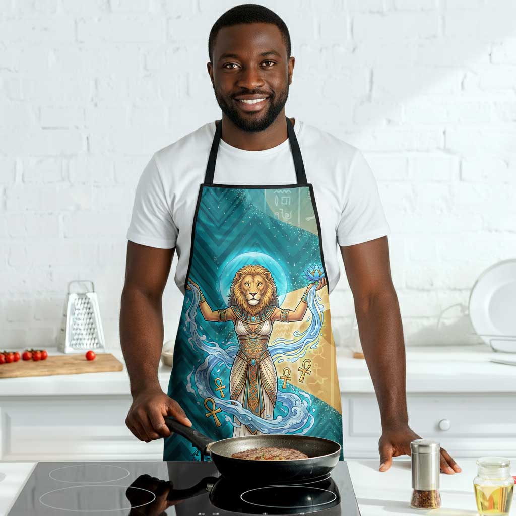 Tefnut Ancient Egyptian Apron with Water Drop and Lion Symbol