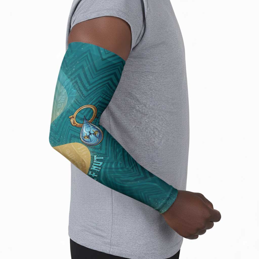 Tefnut Ancient Egyptian Arm Sleeves with Water Drop and Lion Symbol