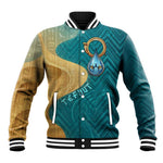 Tefnut Ancient Egyptian Baseball Jacket with Water Drop and Lion Symbol