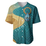 Tefnut Ancient Egyptian Baseball Jersey with Water Drop and Lion Symbol