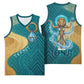 Tefnut Ancient Egyptian Basketball Jersey with Water Drop and Lion Symbol