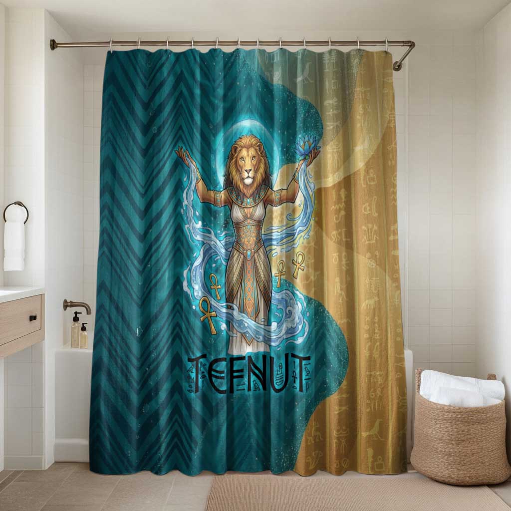 Tefnut Ancient Egyptian Bathroom Set with Water Drop and Lion Symbol