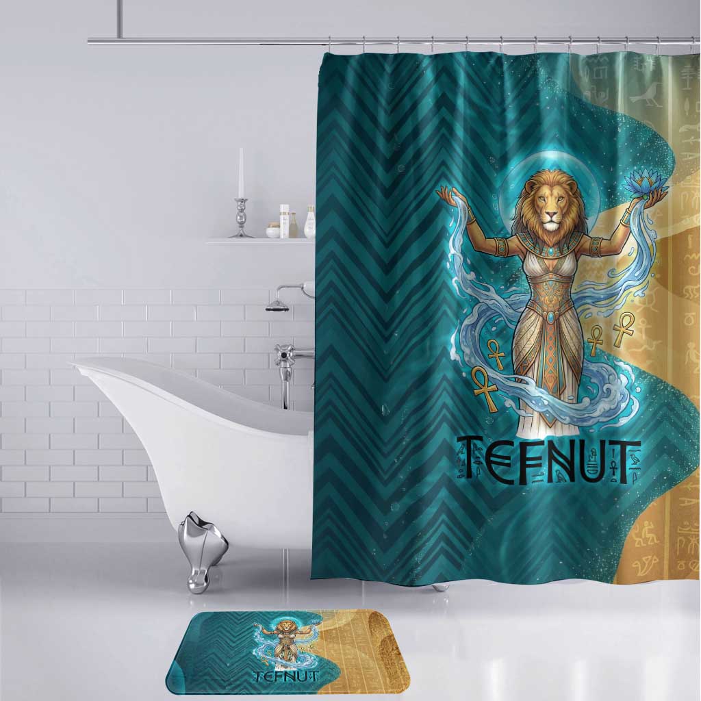 Tefnut Ancient Egyptian Bathroom Set with Water Drop and Lion Symbol