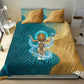 Tefnut Ancient Egyptian Bedding Set with Water Drop and Lion Symbol