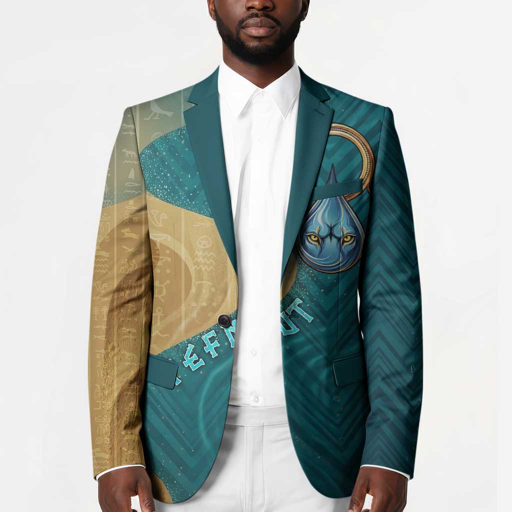 Tefnut Ancient Egyptian Blazer with Water Drop and Lion Symbol