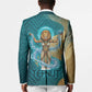 Tefnut Ancient Egyptian Blazer with Water Drop and Lion Symbol
