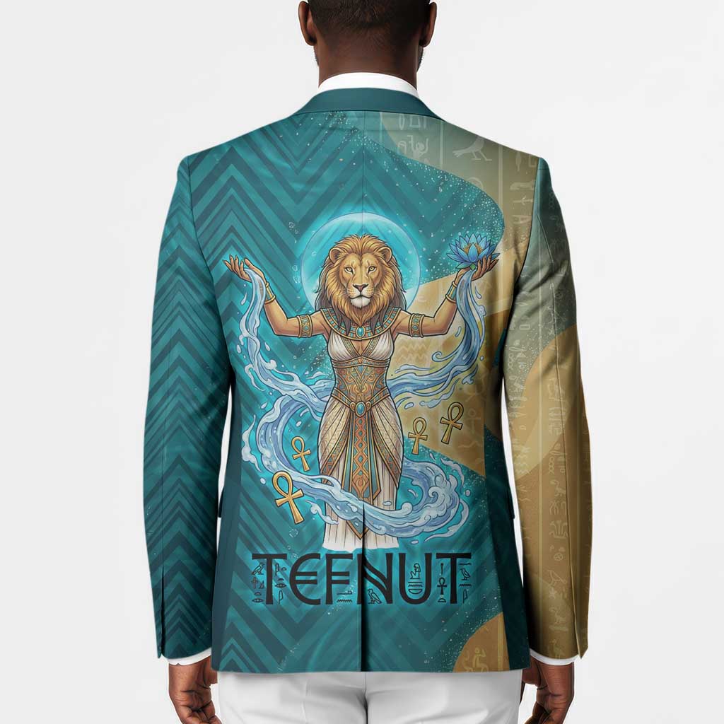 Tefnut Ancient Egyptian Blazer with Water Drop and Lion Symbol