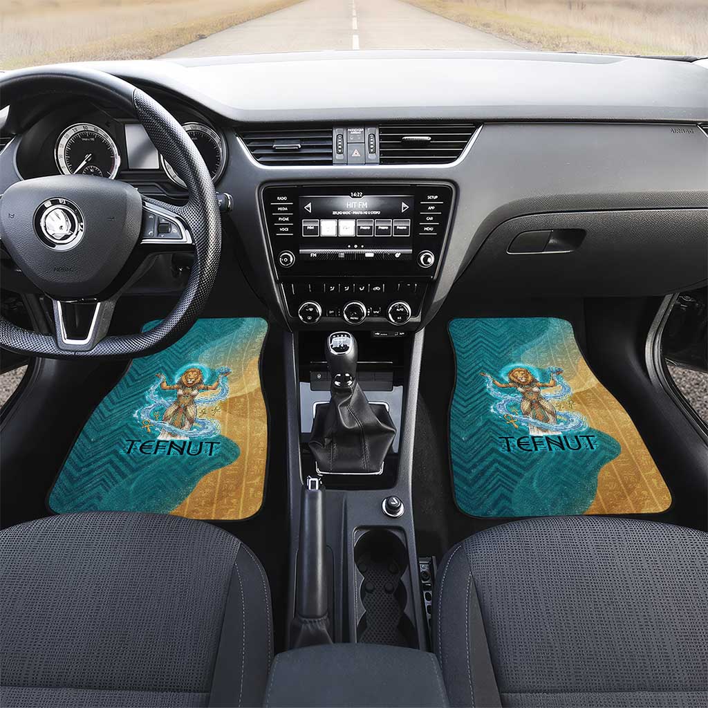 Tefnut Ancient Egyptian Car Mats with Water Drop and Lion Symbol