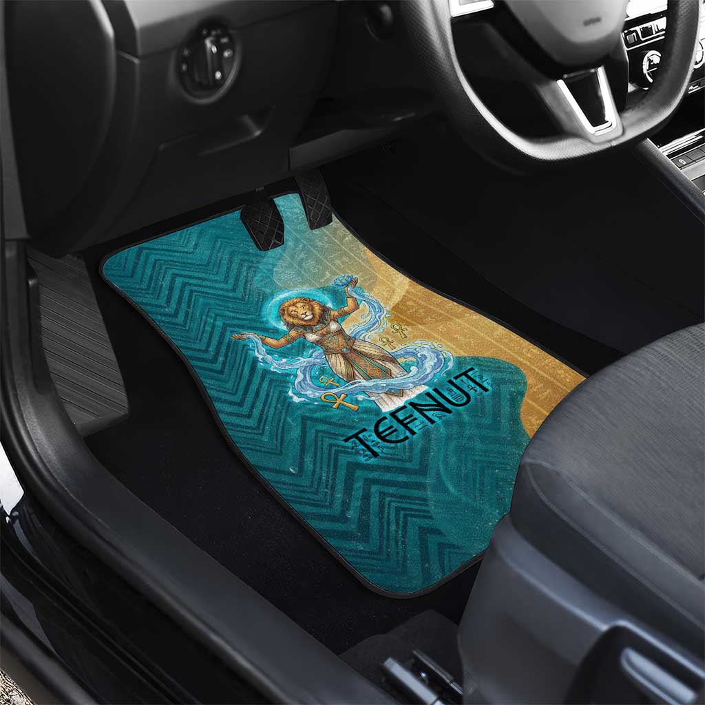 Tefnut Ancient Egyptian Car Mats with Water Drop and Lion Symbol