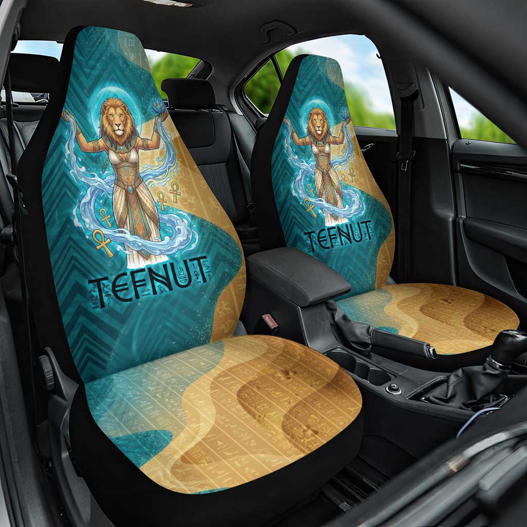 Tefnut Ancient Egyptian Car Seat Cover with Water Drop and Lion Symbol
