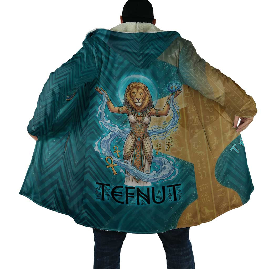 Tefnut Ancient Egyptian Cloak with Water Drop and Lion Symbol