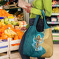Tefnut Ancient Egyptian Grocery Bag with Water Drop and Lion Symbol