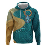 Tefnut Ancient Egyptian Hoodie with Water Drop and Lion Symbol