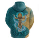 Tefnut Ancient Egyptian Hoodie with Water Drop and Lion Symbol