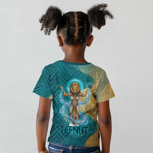 Tefnut Ancient Egyptian Kid T shirt with Water Drop and Lion Symbol