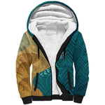 Tefnut Ancient Egyptian Sherpa Hoodie with Water Drop and Lion Symbol