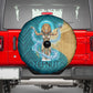 Tefnut Ancient Egyptian Spare Tire Cover with Water Drop and Lion Symbol