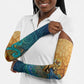 Egyptian Tefnut Fiery Eye Arm Sleeves with Roaring Lion in Desert and Water Element