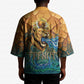 Egyptian Tefnut Fiery Eye Kimono with Roaring Lion in Desert and Water Element