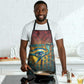 Egyptian Wadjet Winged Cobra Apron with Eye of Horus in Fiery Royal Protector Theme