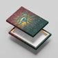 Egyptian Wadjet Winged Cobra Canvas Wall Art with Eye of Horus in Fiery Royal Protector Theme