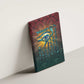 Egyptian Wadjet Winged Cobra Canvas Wall Art with Eye of Horus in Fiery Royal Protector Theme