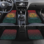 Egyptian Wadjet Winged Cobra Car Mats with Eye of Horus in Fiery Royal Protector Theme