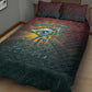 Egyptian Wadjet Winged Cobra Quilt Bed Set with Eye of Horus in Fiery Royal Protector Theme