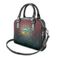 Egyptian Wadjet Winged Cobra Shoulder Handbag with Eye of Horus in Fiery Royal Protector Theme