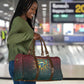 Egyptian Wadjet Winged Cobra Travel Bag with Eye of Horus in Fiery Royal Protector Theme