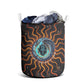 Wadjet Fiery Serpent Laundry Basket Egyptian Ankh Symbol in Dark Flame Protector Theme