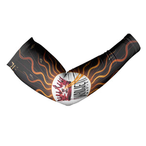 Wadjet Fiery Serpent Arm Sleeves Egyptian Ankh Symbol in Dark Flame Protector Theme